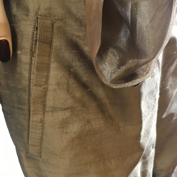 Vintage90’s The Limited sheer blouse with matching pants gold - Picture 12 of 14